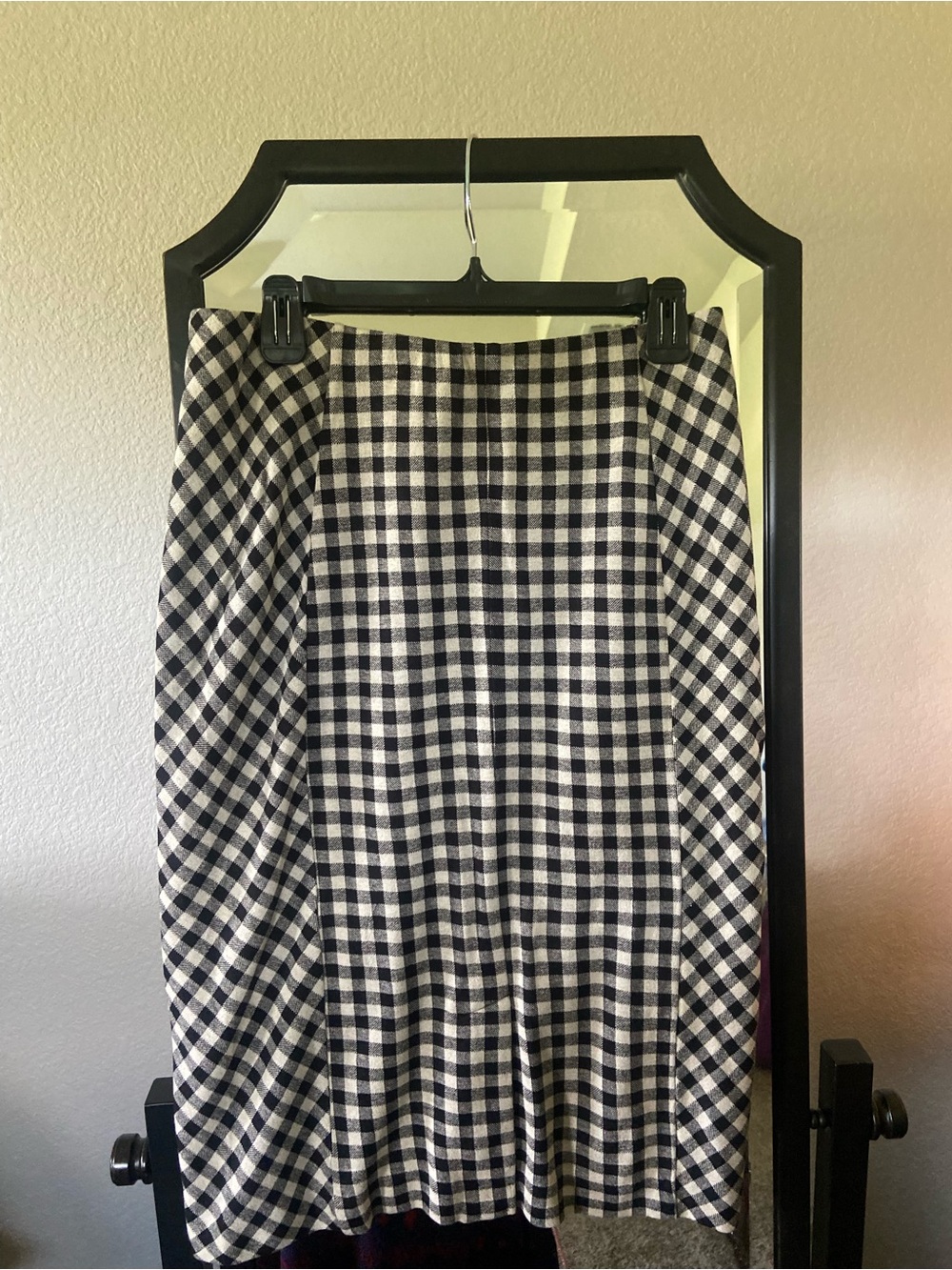 J. Jill Black and White Gingham Pencil Skirt - Picture 6 of 7